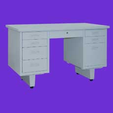 ds305 traditional double pedestal steel desk
