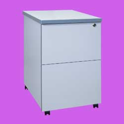 laminated 2 drawer mobile cabinet picture