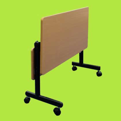 beech colour laminated desk top tf folding counter table in fold