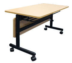 beech colour laminated desk top tf folding counter table photo